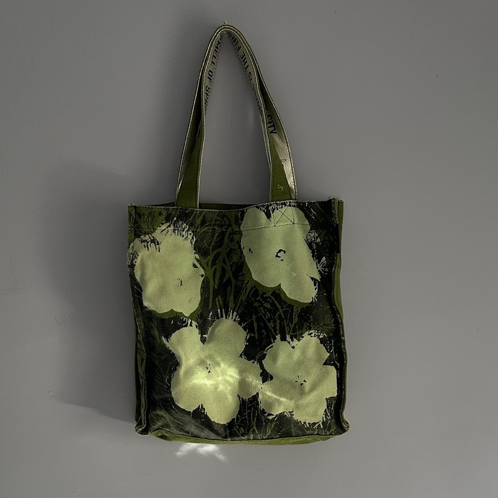 Loop | Andy Warhol Floral Green Tote Bag